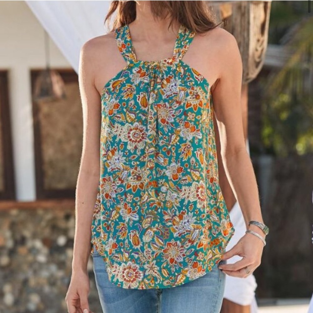 Sundance Kerala Halter Silk Blouse